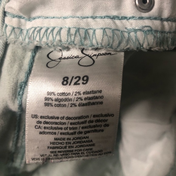 Jessica Simpson Lightly Distressed Rolled Crop Jeans - Picture 3 of 3